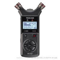 Tascam 达斯冠 DR-07XP 便携式录音机 2 通道 32 位浮点手持式录音机 带 USB-C 接口和可调麦克风