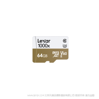 雷克沙 LSDMI64GCB1000A Lexar® Professional 1000x microSDHC™/microSDXC™ UHS-II 存储卡 64G 读150MB/s，写90MB/s