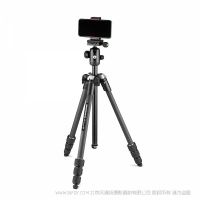 曼富图 Manfrotto MKELMII4CFM-BH 手机三脚架  Element MII 碳纤维 三脚架 手机夹套装