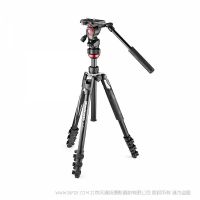 曼富图 Manfrotto MVKBFRL-LIVE Befree Live铝合金扳锁三脚架套装（含液压摄像云台）