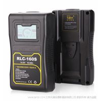 影宸 Rolux RLC-160S V口电池 适用摄像机单反相机监视器led灯供电系统外接电池 适用于索尼系列 含LCD显示屏