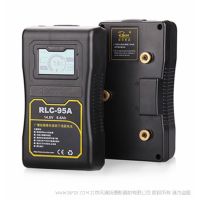 影宸 Rolux RLC-95A 广播级摄像机锂离子液晶电池系列 B型口可为多种设备供电 A-Mount电池 含LCD显示屏