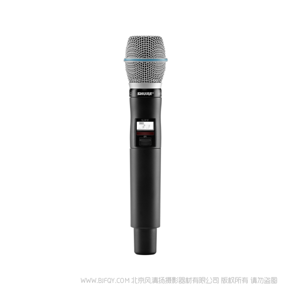 Shure 舒尔 QLXD2/B87A QLXD24/BETA87A话筒配备QLXD2手持式发射机 QLX-D™数字无线系统之手持式无线发射机。