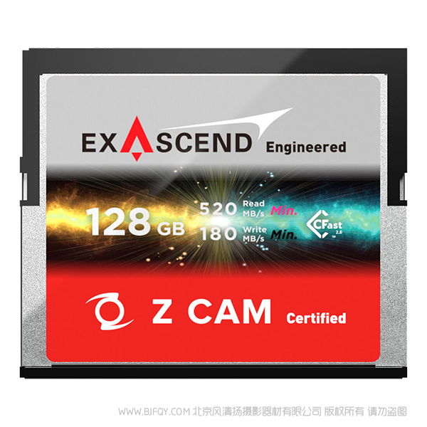 Z CAM™ ExAscend CFast 2.0 128GB 存储卡
