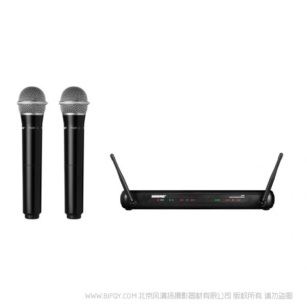 Shure 舒尔 SVX288/PG28 双人声无线系统  一拖二手持麦克风套包 