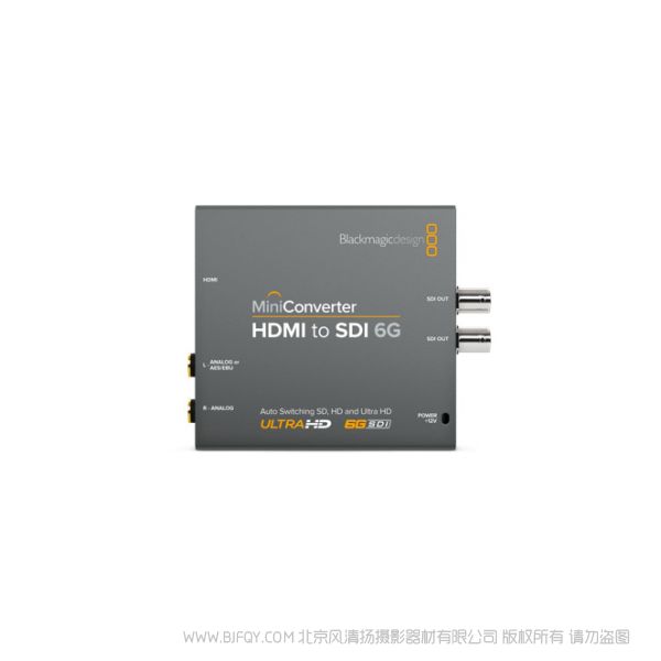 BMD Mini Converter HDMI to SDI 6G HDMI设备的信号转换成SD、HD和Ultra HD的SDI视频格式