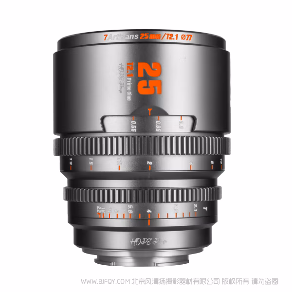  7artisans 七工匠 HOPE 25mm T2.1 希望系列  S35画幅 电影镜头 Super35  