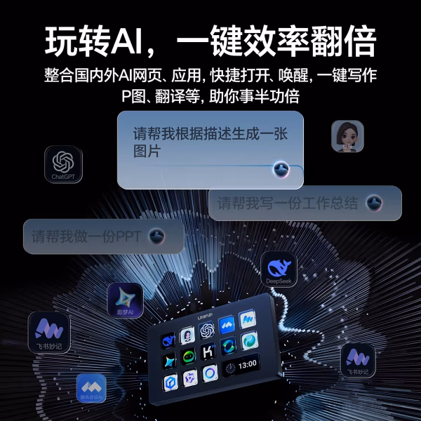  Ulanzi 优篮子 A044  D200H桌面助手 7合1拓展 创作 办公 直播一触即发