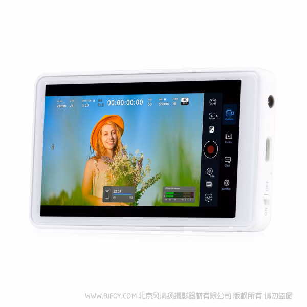 富威德 FEELWORLD MC4手机后置自拍显示屏强力磁吸无线连接蓝牙遥控Vlog 直播录制