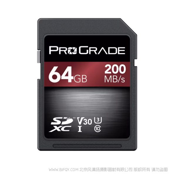  ProGrade Digital 铂格瑞 V30 锶系列 存储卡 闪存 SDXC UHS-I V30 200R Strontium Memory Card R200MB/s W50MB/s