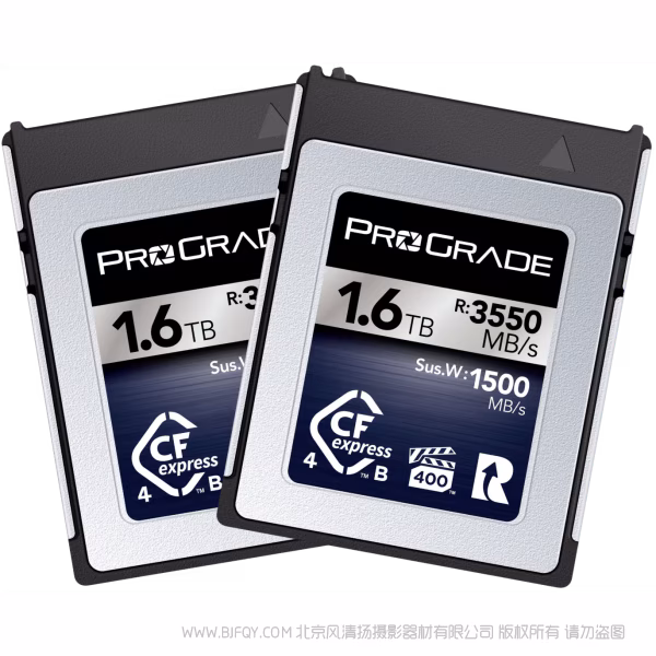 ProGrade 铂格瑞 CFEXPRESS TYPE B 4.0 R3000MB W1500MB Iridium CEB 铱系列卡 400GB 800GB 1.6TB