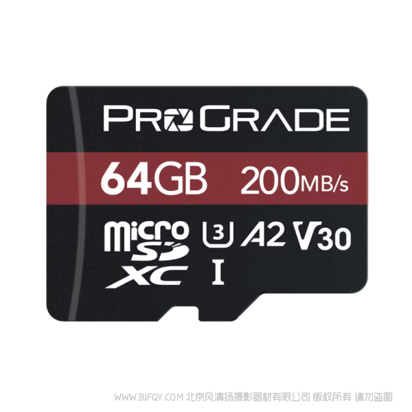  ProGrade Digital 铂格瑞 V30 microSDXC 锶系列 TF存储卡 闪存  UHS-I V30 200R Strontium Memory Card R200MB/s W50MB/s 