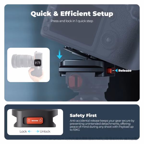 Freewell 菲尔威 FW-TPQR 三脚架快拆套装 Tripod Quick Release Clamp 4.7 (34 reviews)