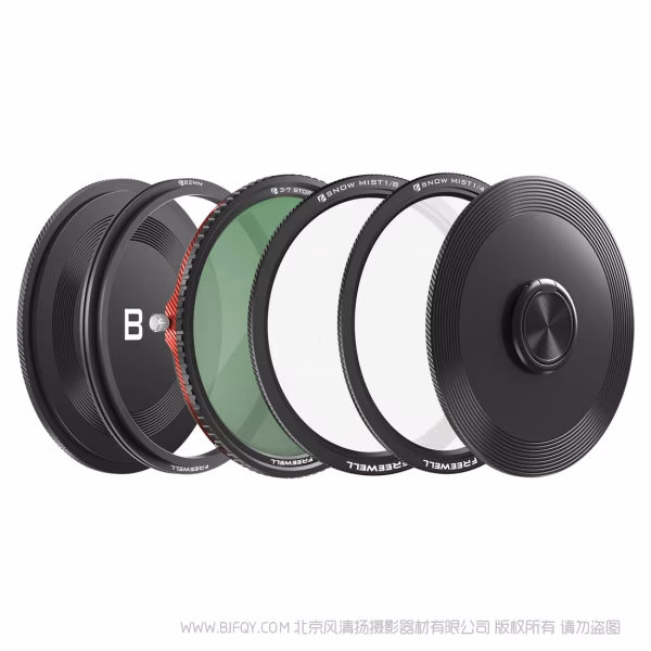 Freewell 菲尔威 FW-V2 磁吸可变减光套装 Magnetic Hybrid VND/CPL 3-7 Stops Filter 