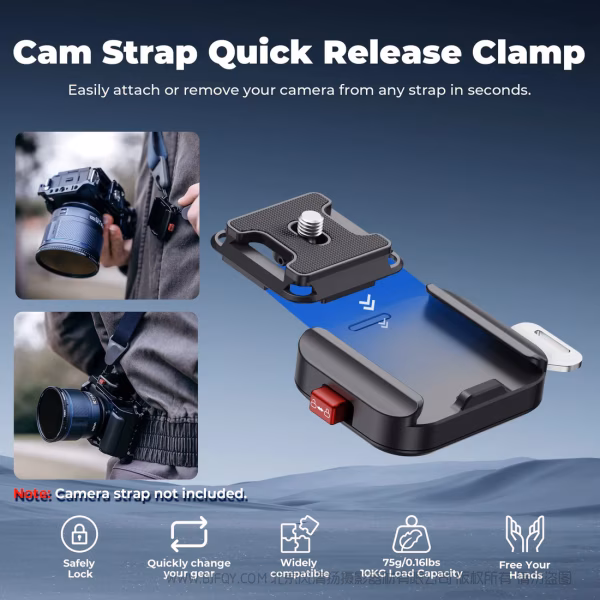 Freewell 菲尔威 FW-CSQR 腕带快装套装 Camera Strap Quick Release Clamp