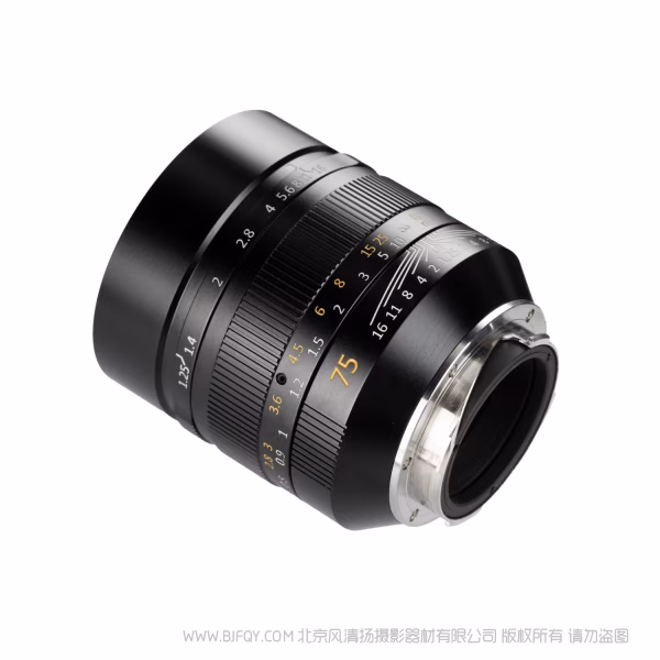  七工匠 M75mm F1.25II 徕卡M口  全画幅 手动对焦 夜光刻度  F1.25超大光圈&middot;浅景深人像风 二代轻巧&middot;长时间拍摄无压力
