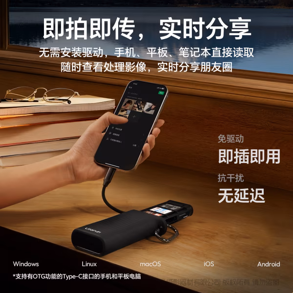  优篮子 Ulanzi CR2 SD闪存卡盒 读卡器  碳晶黑X133 星光灰X132 从容收纳，自在传输