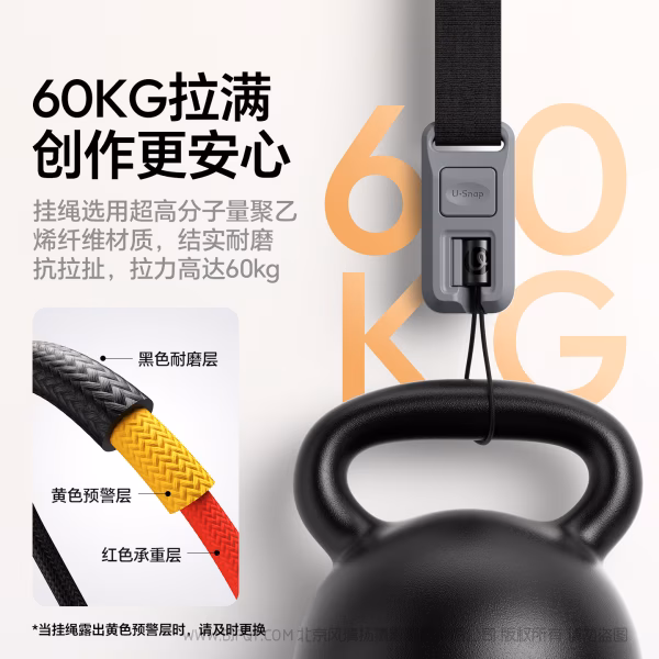 优篮子 Ulanzi CSS2 U-Snap相机肩带Lite -暗影黑B198 雾凇绿B199 星渊蓝B200 暮光橙B201