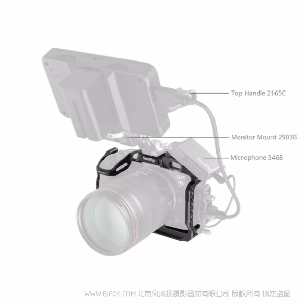 SmallRig 佳能 EOS R5 Mark II 黑曼巴拓展框 4975B
