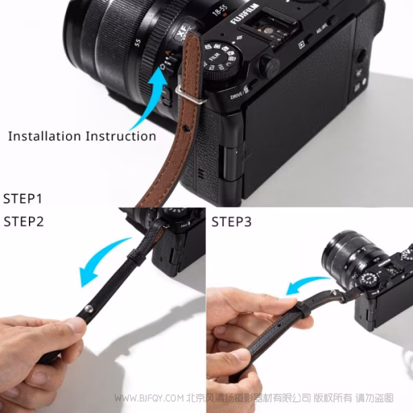 SmallRig斯莫格相机肩带（黑色皮质通用版）5208 